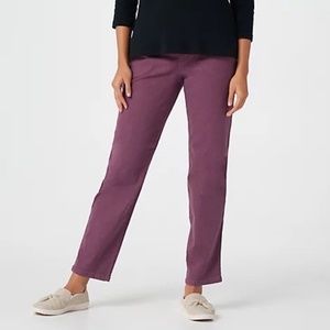 Denim and Co. “How Timeless” Regular 4-Pocket Pull on Jeans Sz. L
